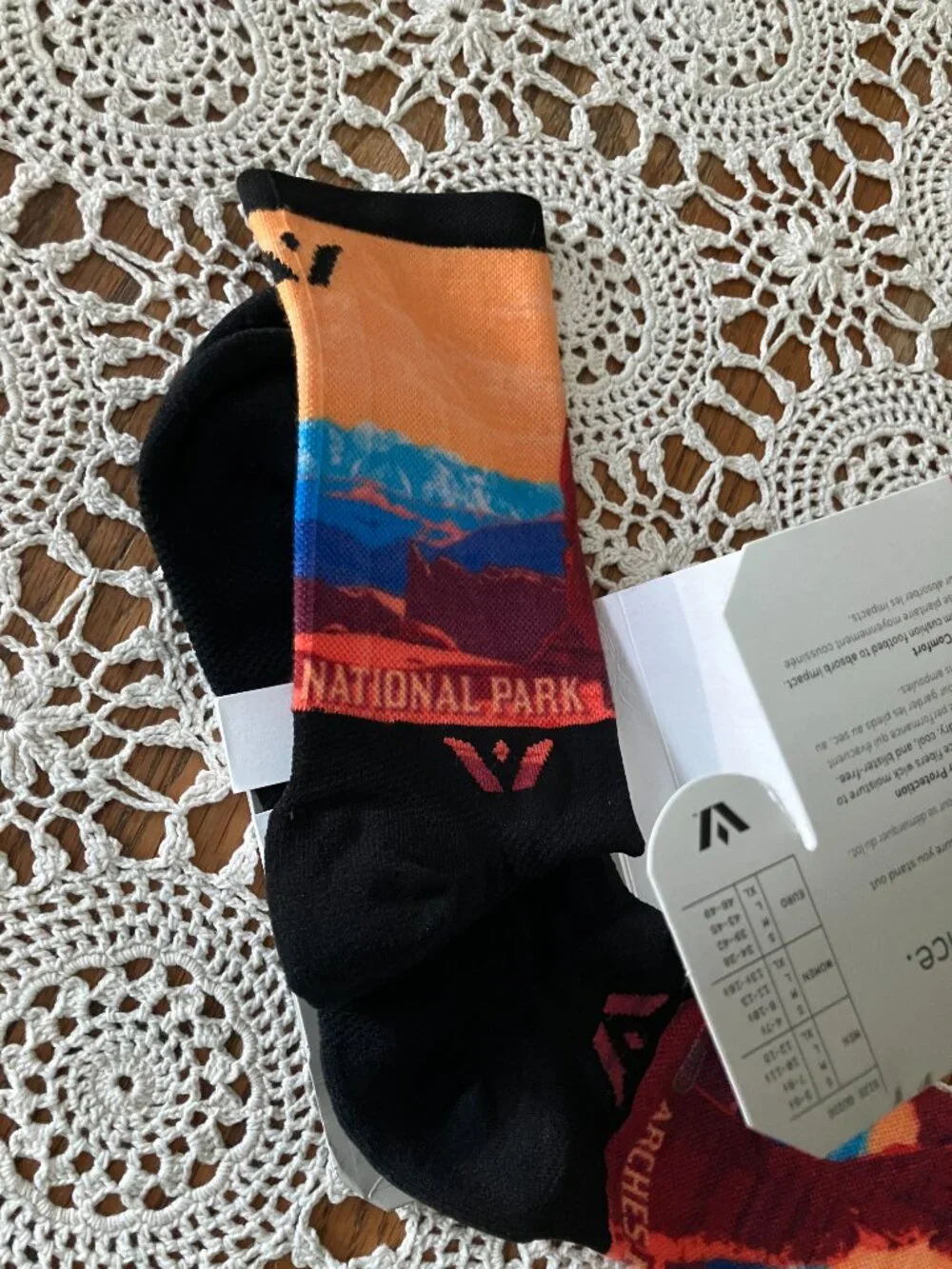 New Adult Sz. XL Crews Socks – Vision Swiftwick Arches National Park Design